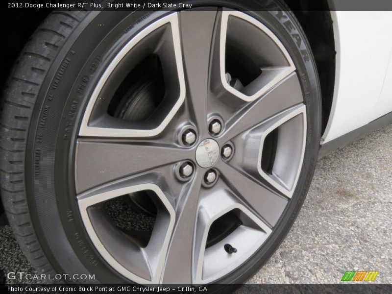 Bright White / Dark Slate Gray 2012 Dodge Challenger R/T Plus