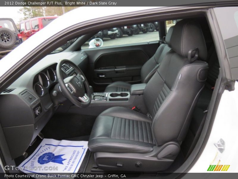 Bright White / Dark Slate Gray 2012 Dodge Challenger R/T Plus