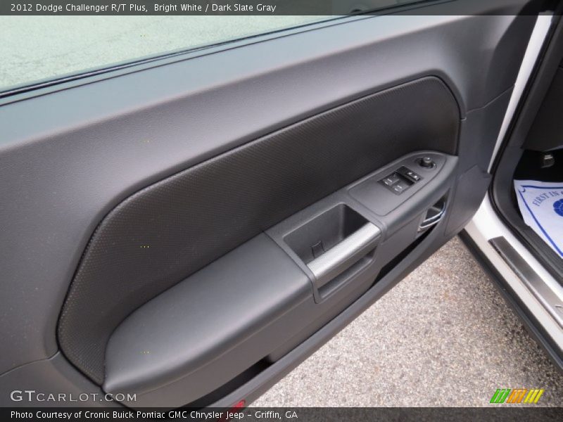 Bright White / Dark Slate Gray 2012 Dodge Challenger R/T Plus