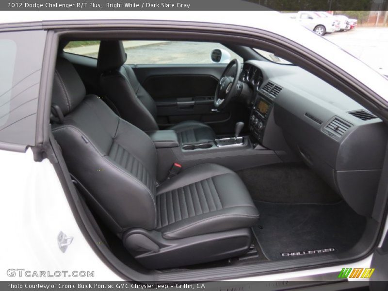 Bright White / Dark Slate Gray 2012 Dodge Challenger R/T Plus