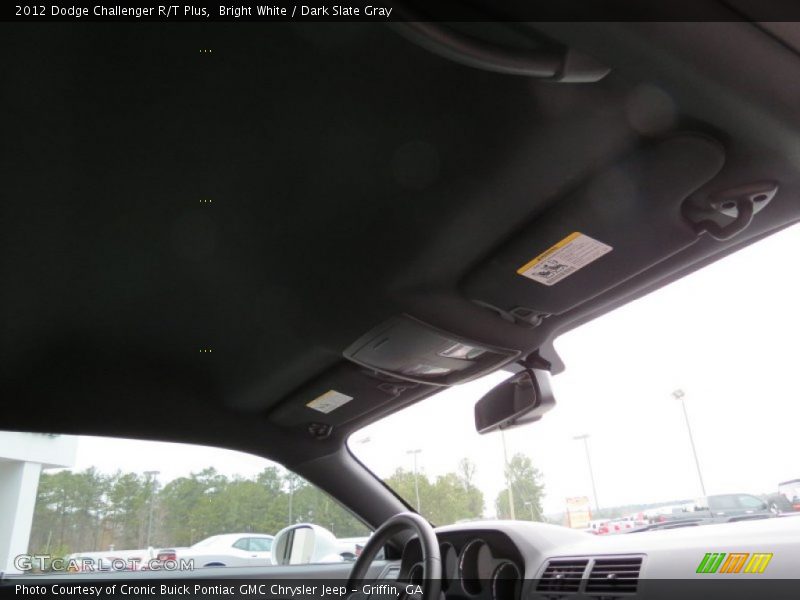 Bright White / Dark Slate Gray 2012 Dodge Challenger R/T Plus