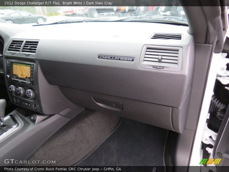 Bright White / Dark Slate Gray 2012 Dodge Challenger R/T Plus