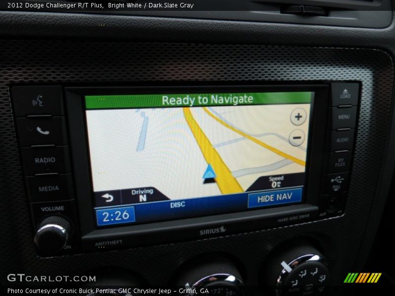 Bright White / Dark Slate Gray 2012 Dodge Challenger R/T Plus