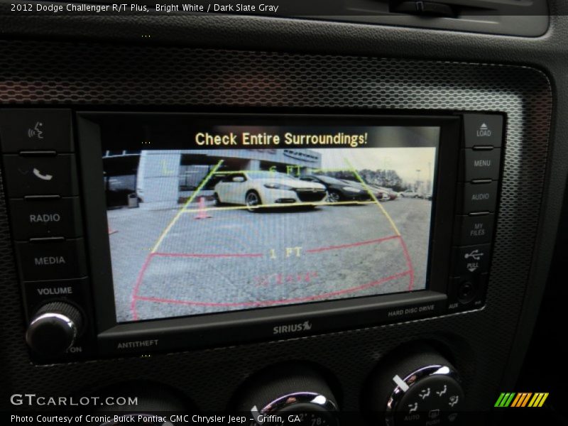 Bright White / Dark Slate Gray 2012 Dodge Challenger R/T Plus
