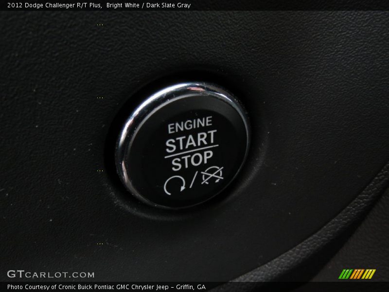 Bright White / Dark Slate Gray 2012 Dodge Challenger R/T Plus
