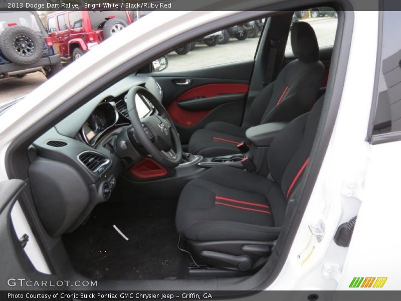  2013 Dart Rallye Black/Ruby Red Interior