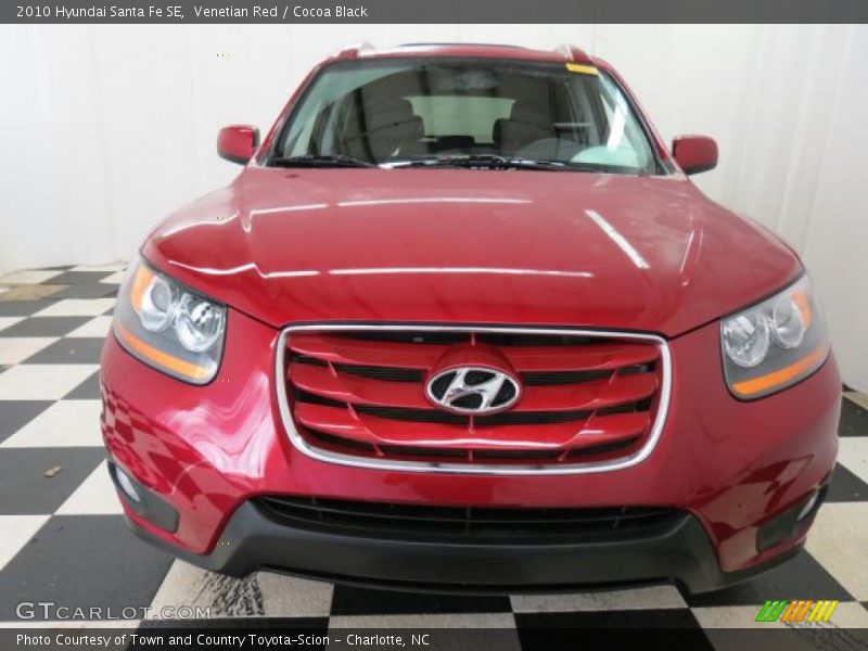 Venetian Red / Cocoa Black 2010 Hyundai Santa Fe SE