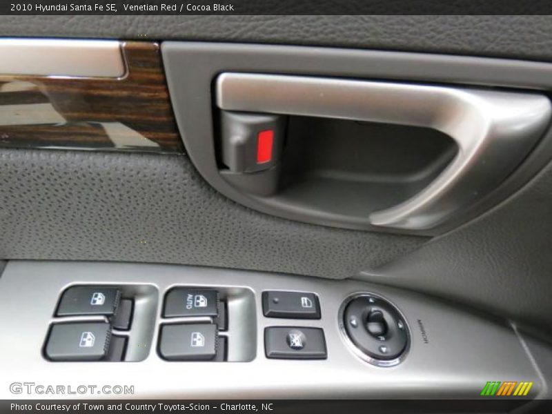 Venetian Red / Cocoa Black 2010 Hyundai Santa Fe SE