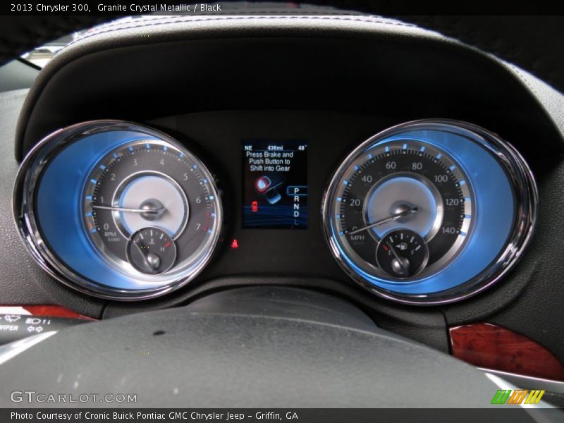 Granite Crystal Metallic / Black 2013 Chrysler 300