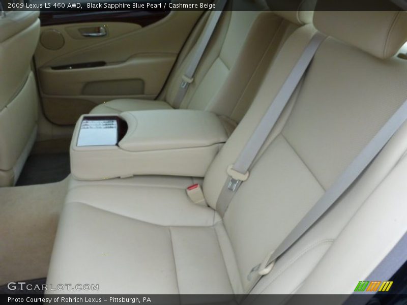 Black Sapphire Blue Pearl / Cashmere Beige 2009 Lexus LS 460 AWD