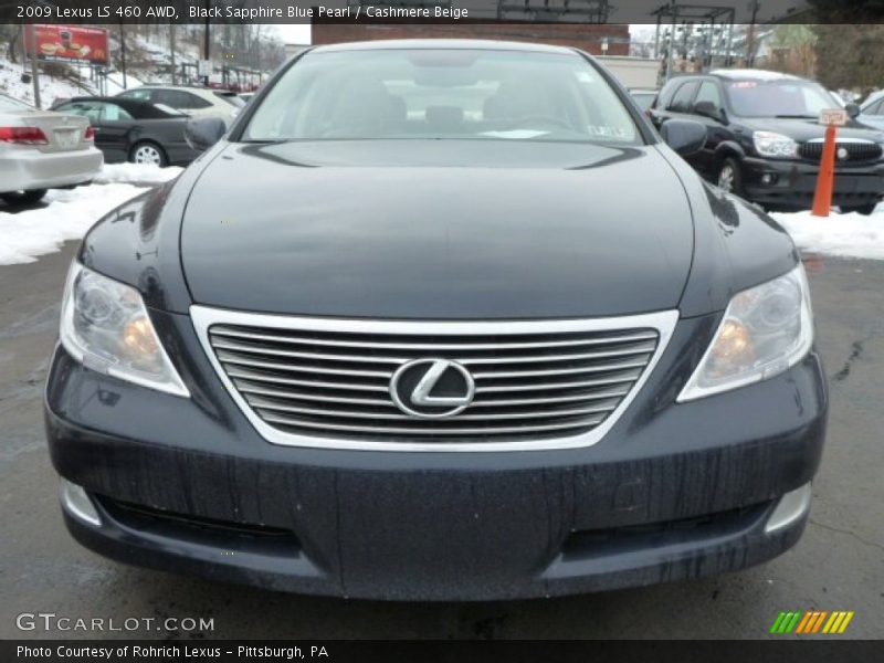 Black Sapphire Blue Pearl / Cashmere Beige 2009 Lexus LS 460 AWD
