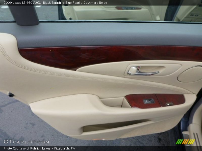 Black Sapphire Blue Pearl / Cashmere Beige 2009 Lexus LS 460 AWD