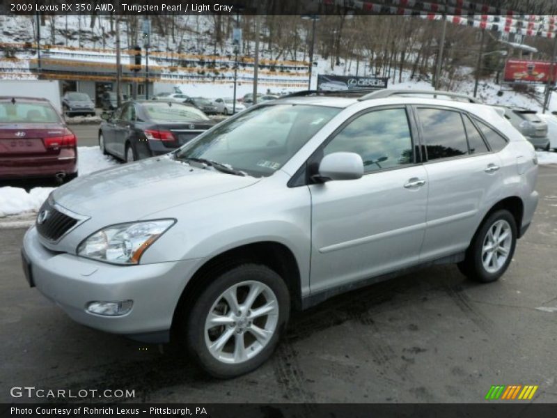 Tungsten Pearl / Light Gray 2009 Lexus RX 350 AWD