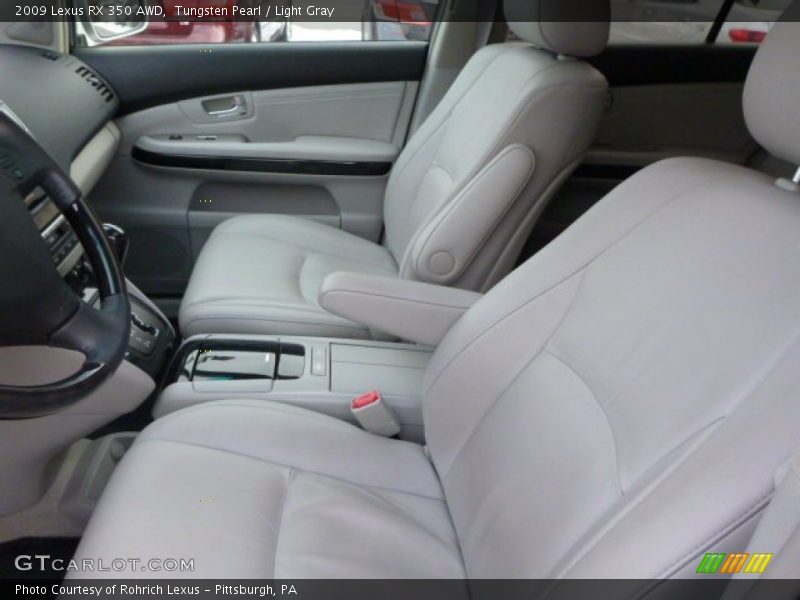 Tungsten Pearl / Light Gray 2009 Lexus RX 350 AWD
