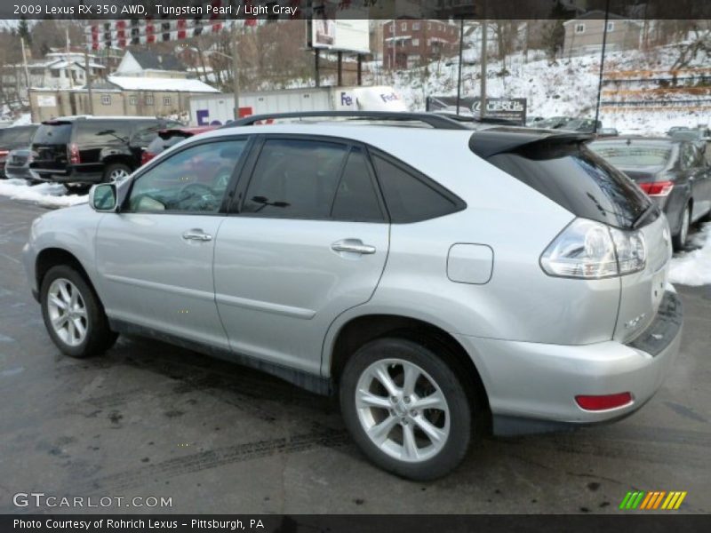 Tungsten Pearl / Light Gray 2009 Lexus RX 350 AWD