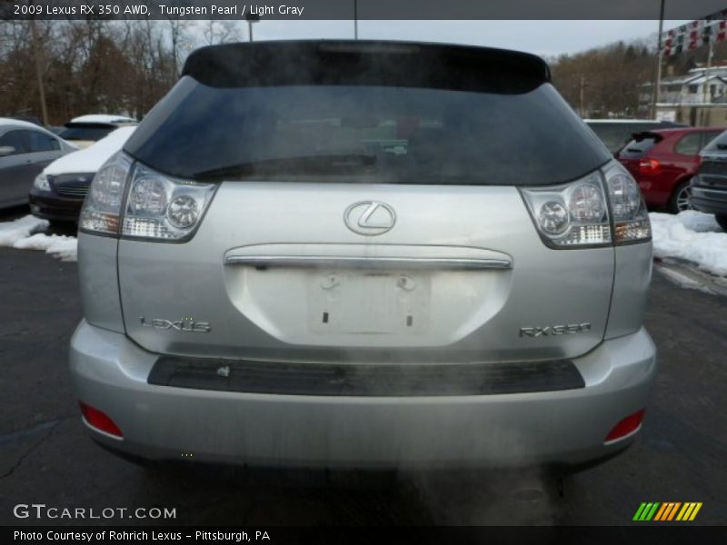 Tungsten Pearl / Light Gray 2009 Lexus RX 350 AWD