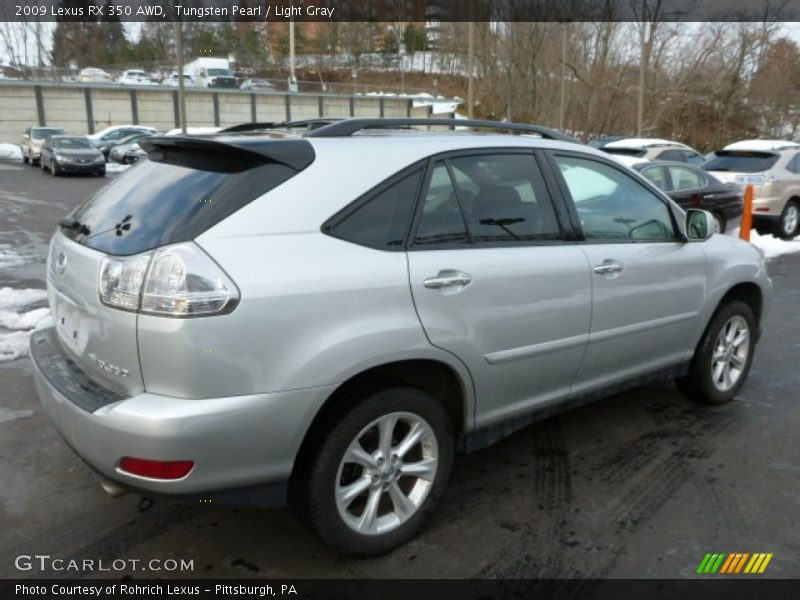 Tungsten Pearl / Light Gray 2009 Lexus RX 350 AWD