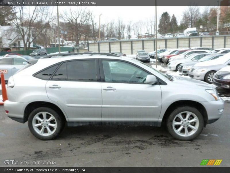 Tungsten Pearl / Light Gray 2009 Lexus RX 350 AWD