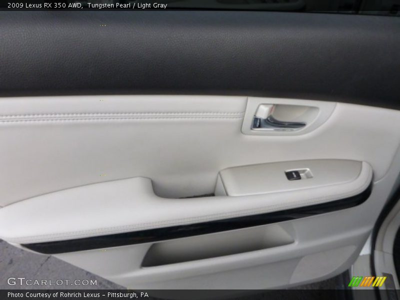 Tungsten Pearl / Light Gray 2009 Lexus RX 350 AWD