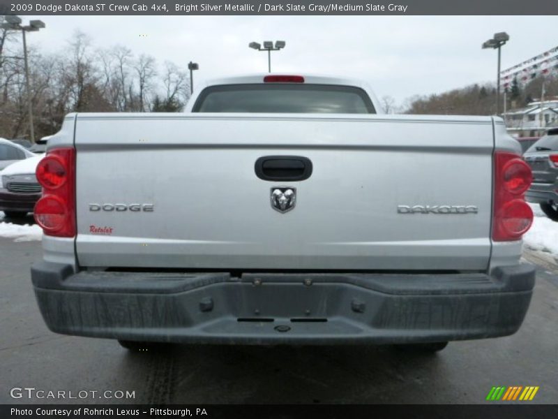 Bright Silver Metallic / Dark Slate Gray/Medium Slate Gray 2009 Dodge Dakota ST Crew Cab 4x4