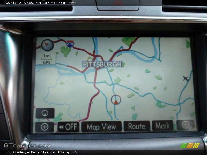 Verdigris Mica / Cashmere 2007 Lexus LS 460