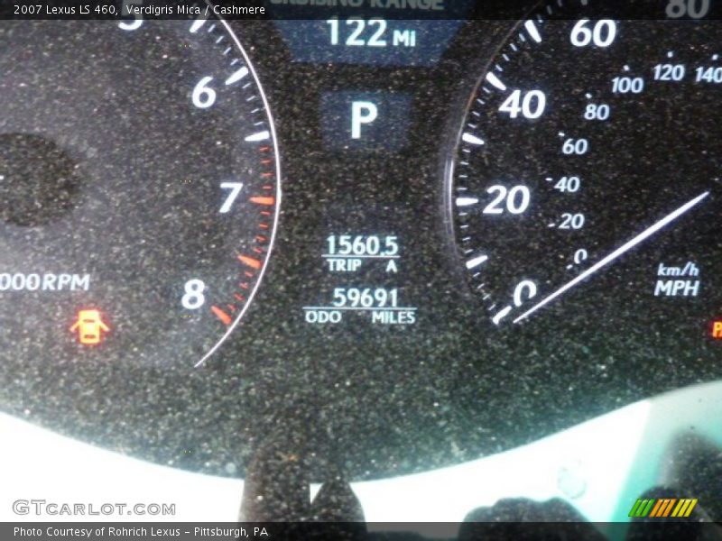 Verdigris Mica / Cashmere 2007 Lexus LS 460