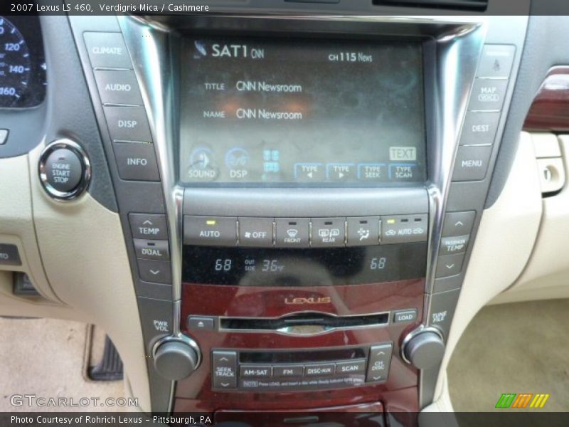 Verdigris Mica / Cashmere 2007 Lexus LS 460