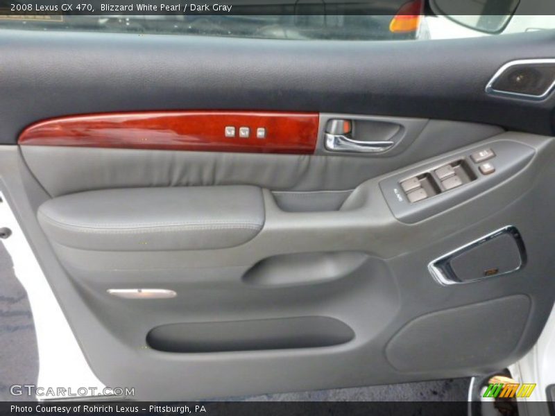 Blizzard White Pearl / Dark Gray 2008 Lexus GX 470
