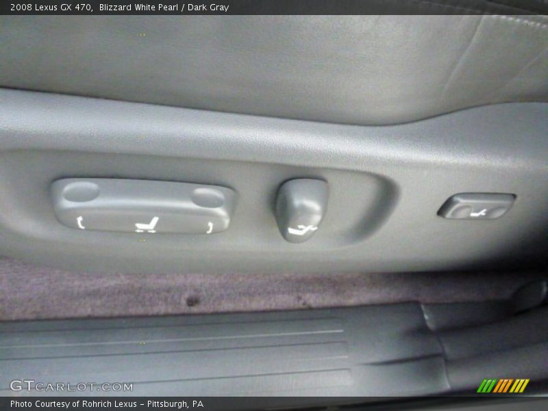 Blizzard White Pearl / Dark Gray 2008 Lexus GX 470