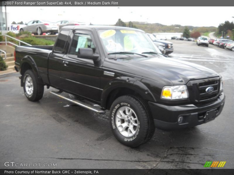 Black / Medium Dark Flint 2007 Ford Ranger Sport SuperCab 4x4