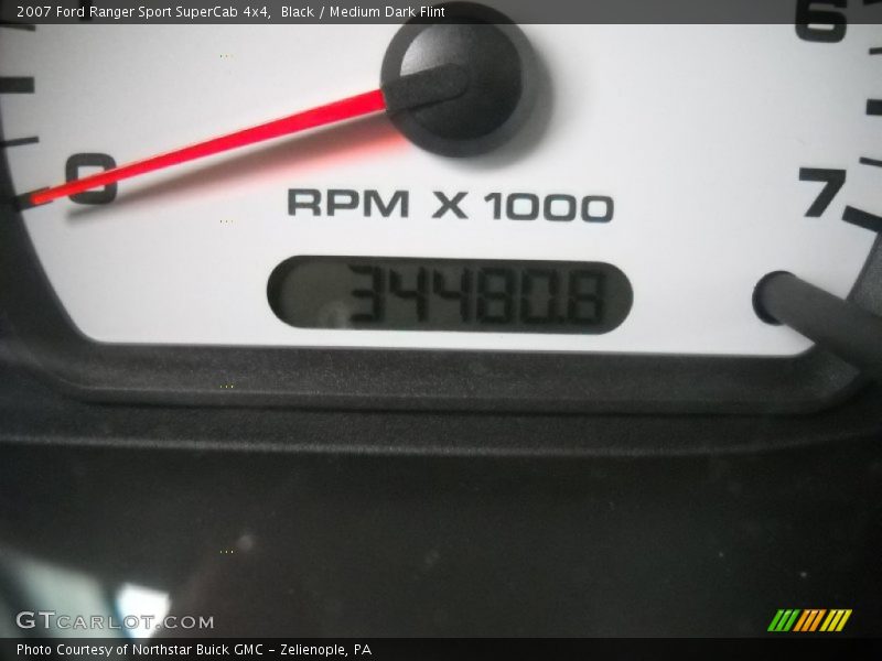 Black / Medium Dark Flint 2007 Ford Ranger Sport SuperCab 4x4