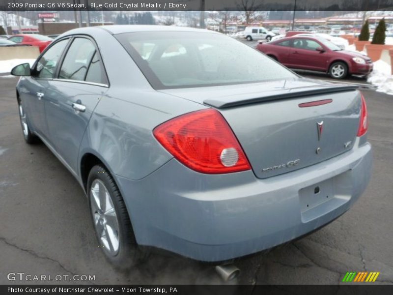 Blue Gold Crystal Metallic / Ebony 2009 Pontiac G6 V6 Sedan