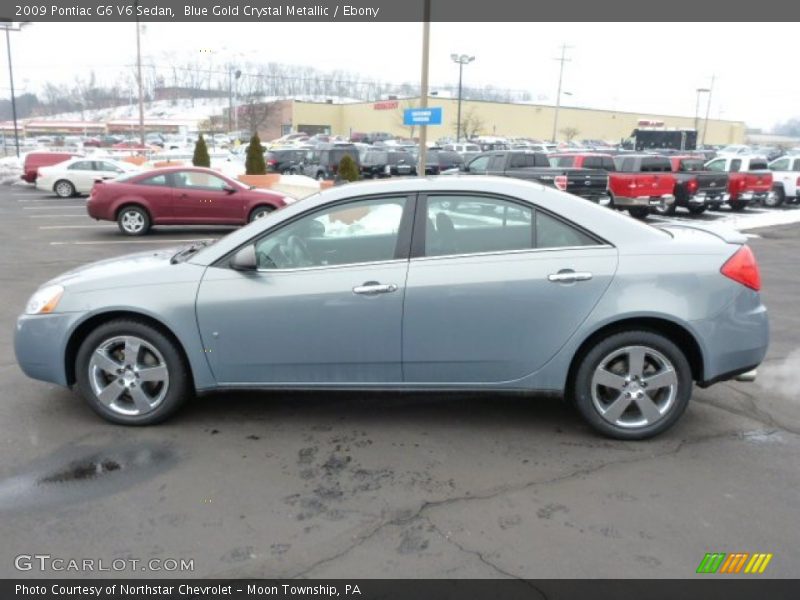 Blue Gold Crystal Metallic / Ebony 2009 Pontiac G6 V6 Sedan