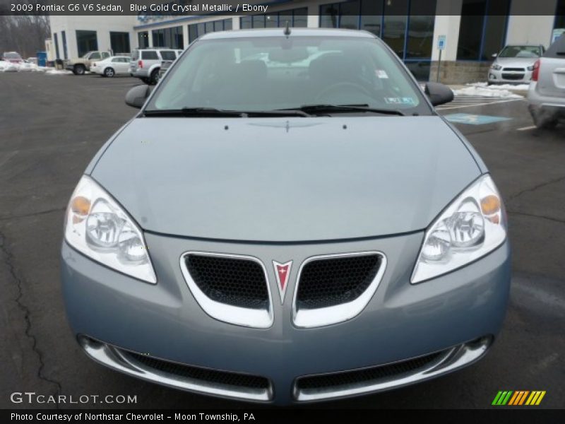 Blue Gold Crystal Metallic / Ebony 2009 Pontiac G6 V6 Sedan