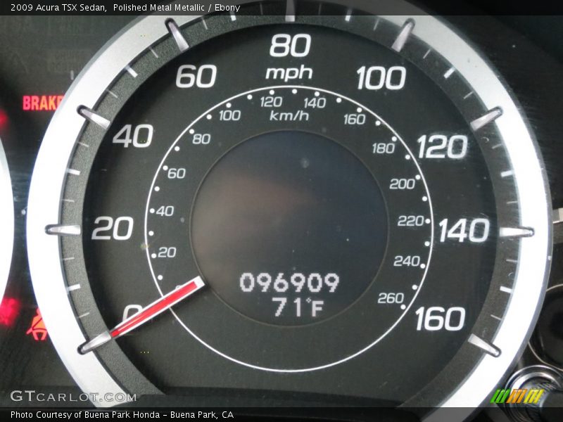 Polished Metal Metallic / Ebony 2009 Acura TSX Sedan