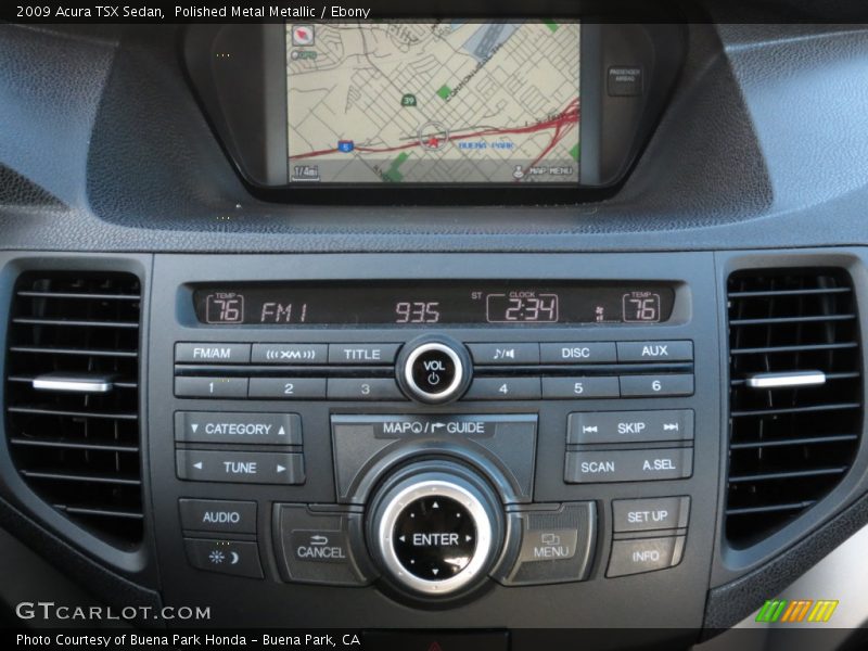 Polished Metal Metallic / Ebony 2009 Acura TSX Sedan