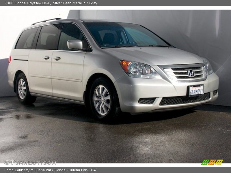 Silver Pearl Metallic / Gray 2008 Honda Odyssey EX-L