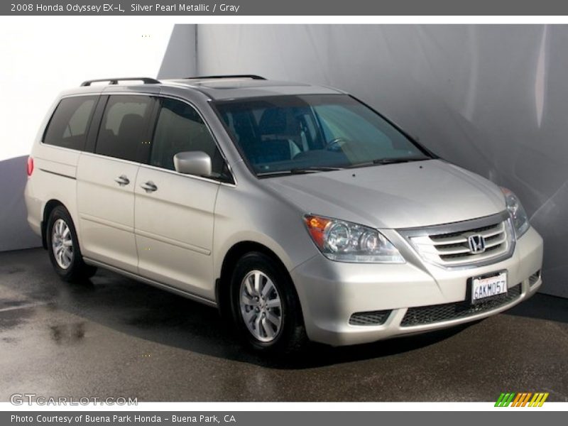 Silver Pearl Metallic / Gray 2008 Honda Odyssey EX-L