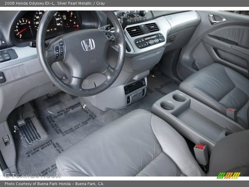 Silver Pearl Metallic / Gray 2008 Honda Odyssey EX-L