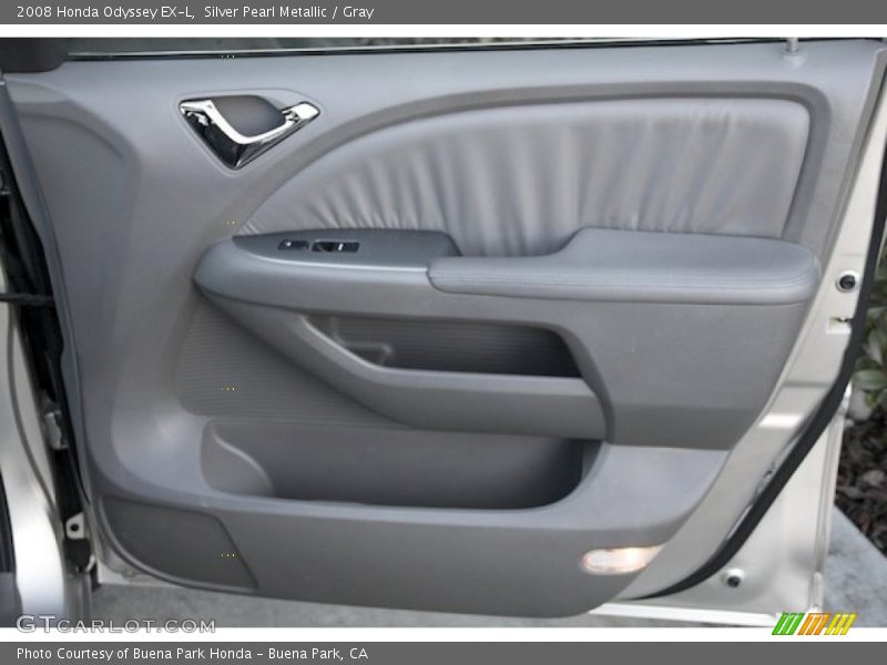 Silver Pearl Metallic / Gray 2008 Honda Odyssey EX-L