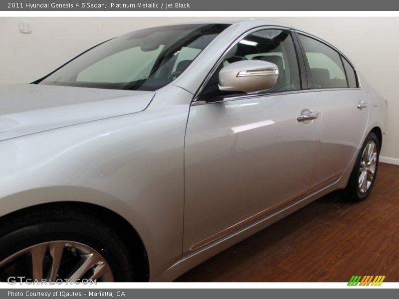 Platinum Metallic / Jet Black 2011 Hyundai Genesis 4.6 Sedan