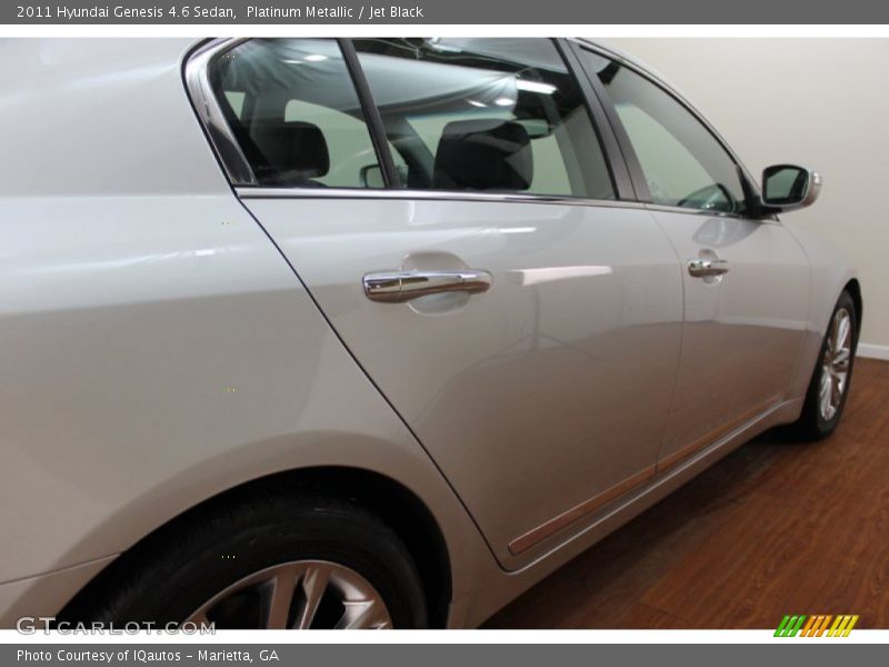 Platinum Metallic / Jet Black 2011 Hyundai Genesis 4.6 Sedan