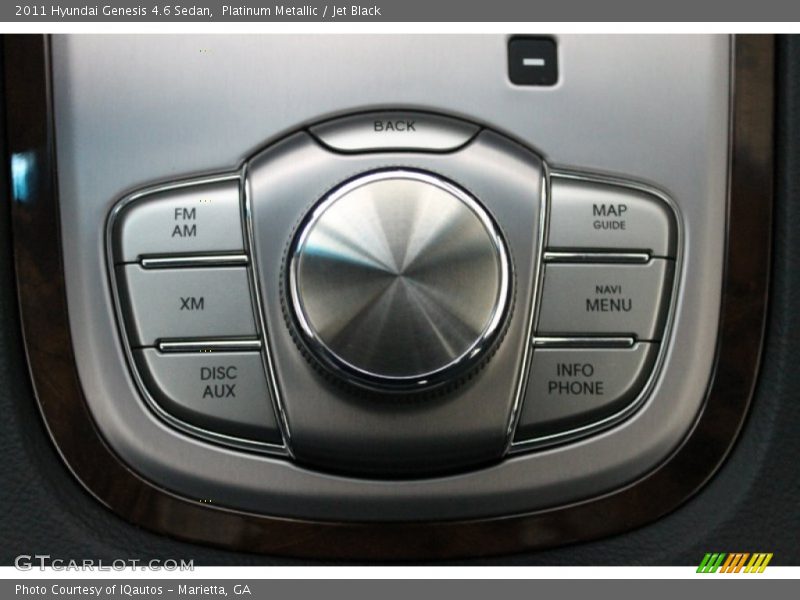 Platinum Metallic / Jet Black 2011 Hyundai Genesis 4.6 Sedan