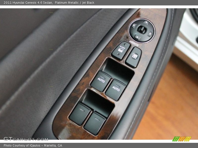 Platinum Metallic / Jet Black 2011 Hyundai Genesis 4.6 Sedan