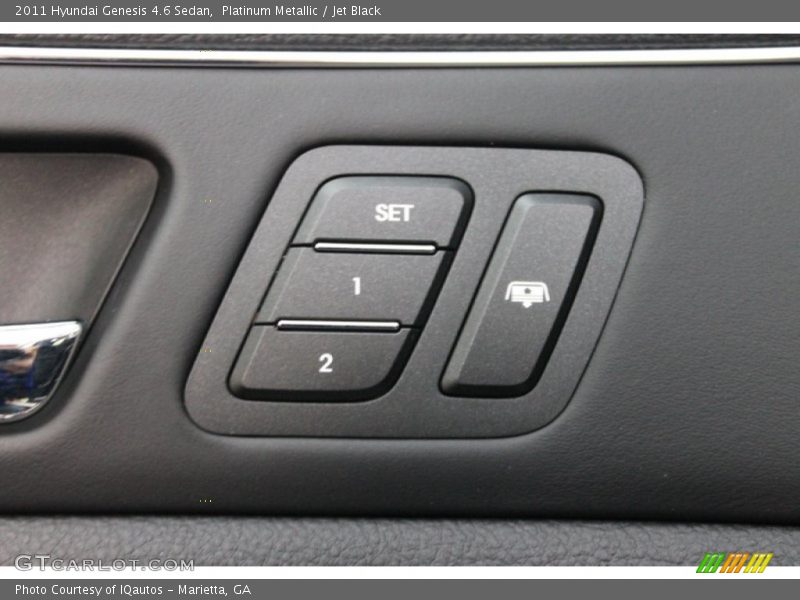 Platinum Metallic / Jet Black 2011 Hyundai Genesis 4.6 Sedan