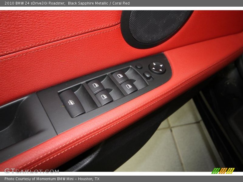 Black Sapphire Metallic / Coral Red 2010 BMW Z4 sDrive30i Roadster