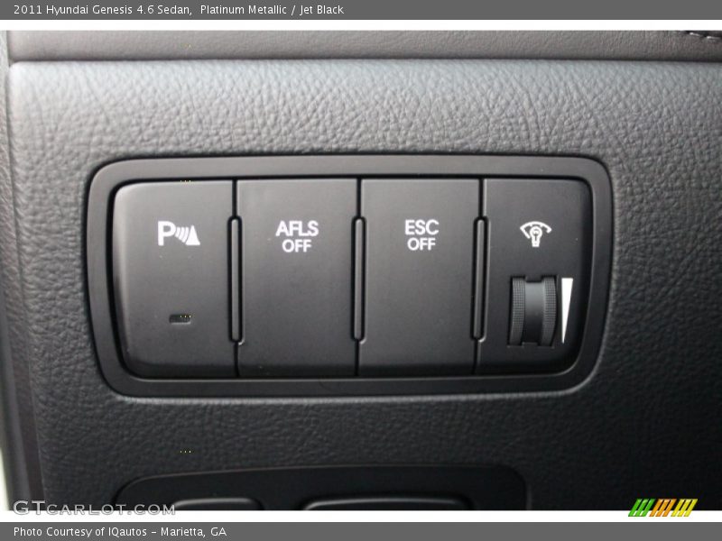 Platinum Metallic / Jet Black 2011 Hyundai Genesis 4.6 Sedan