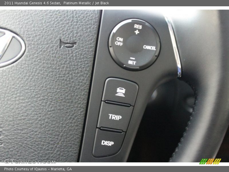 Platinum Metallic / Jet Black 2011 Hyundai Genesis 4.6 Sedan