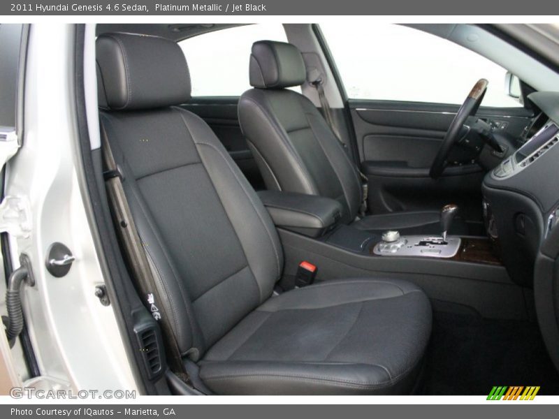 Platinum Metallic / Jet Black 2011 Hyundai Genesis 4.6 Sedan
