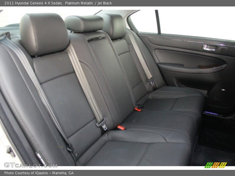 Platinum Metallic / Jet Black 2011 Hyundai Genesis 4.6 Sedan